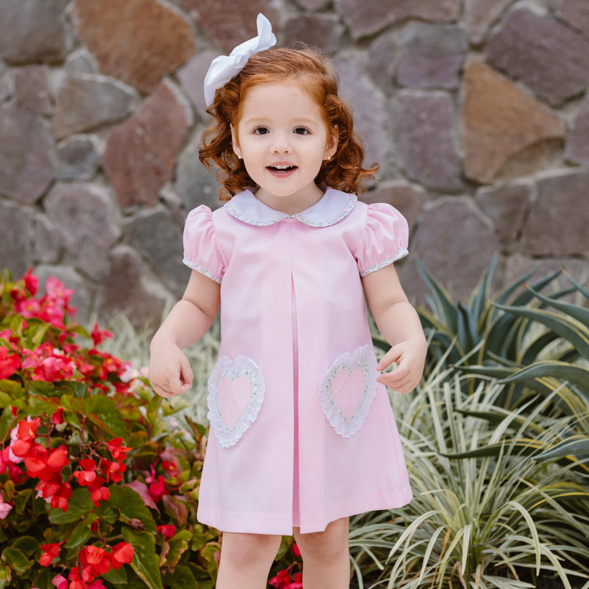 uhr heart mom dress pink ハート　ピンク 3-4y uhr heart mom dress pink ハート ピンク 3-4y uhr heart mom