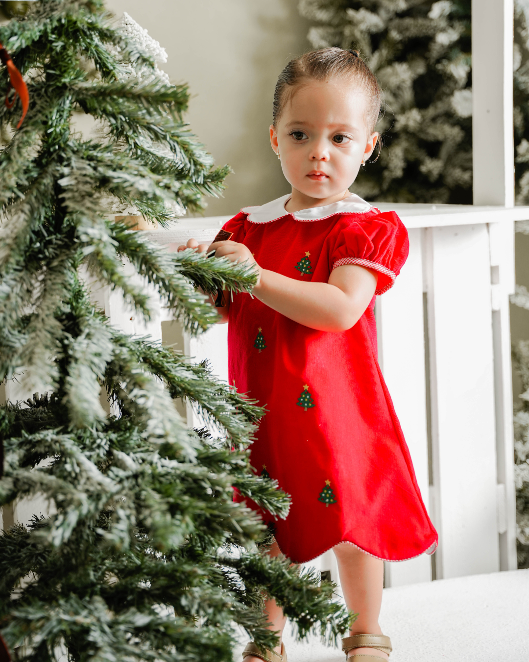 Christmas Tree Kendall Dress zuccinikids Christmas Tree Kendall Dress zuccinikids