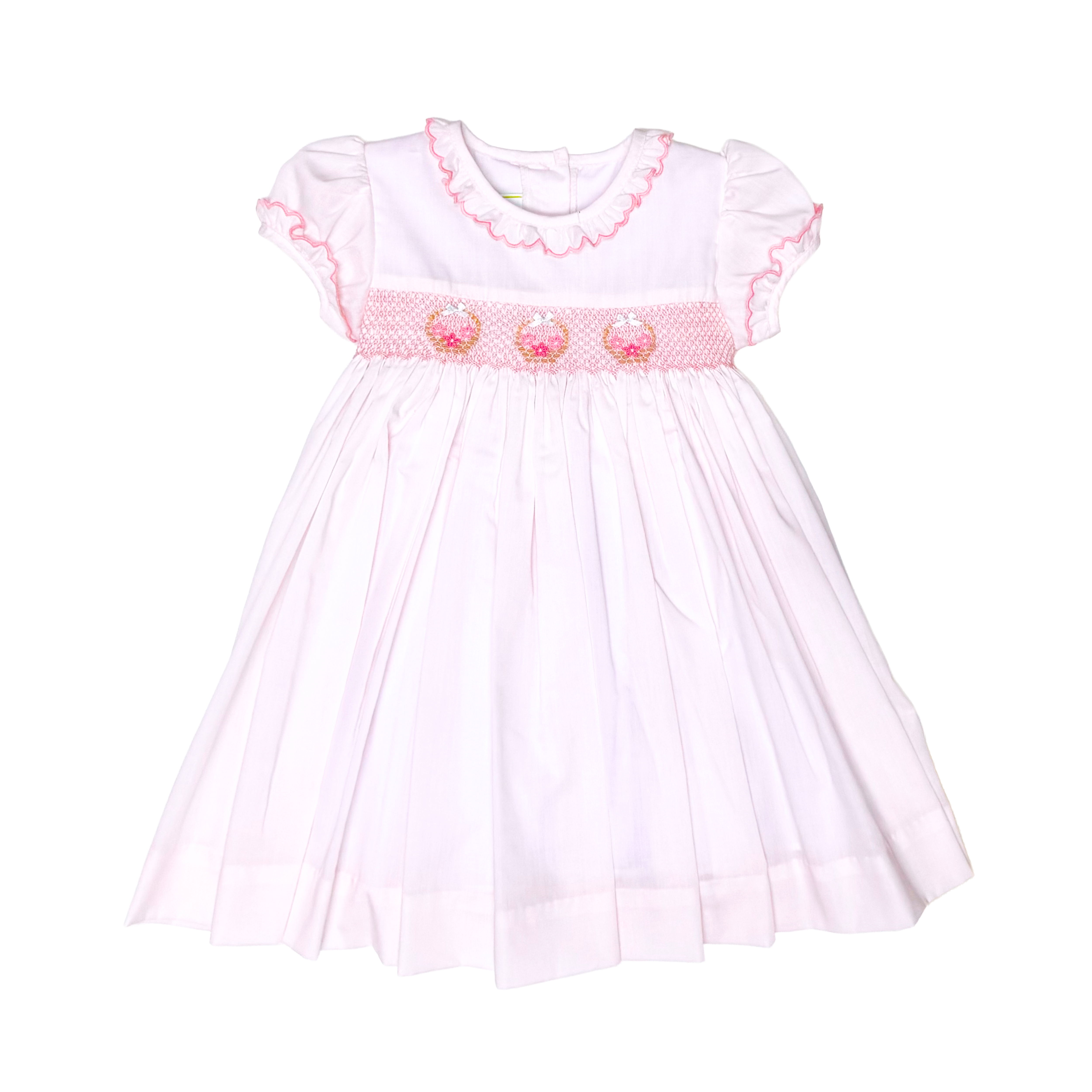 Flowers Basket Scalloped Marion Dress  zuccinikids