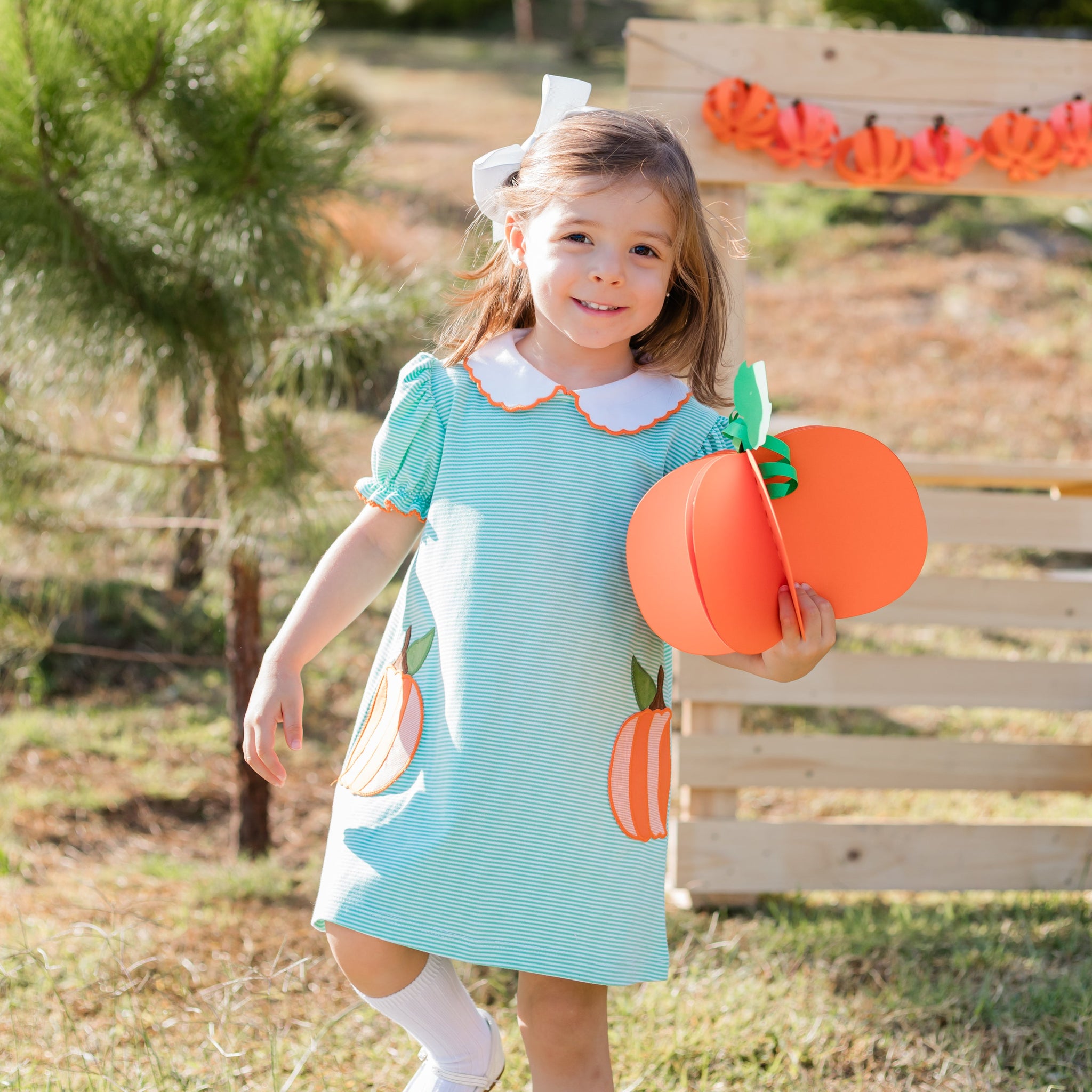 Pumpkin Kendall Collar Dress – zuccinikids